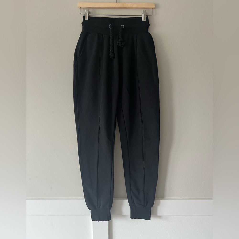 Lounge Apparel Black Soft Knit Sweatpants Women’s Cozy Casual Loungewear Joggers